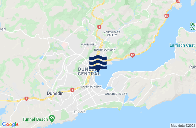Dunedin, New Zealand潮水