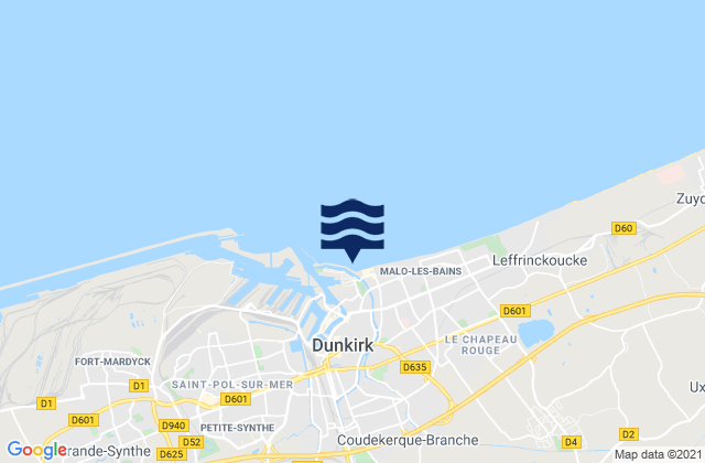 Dunkerque, France潮水