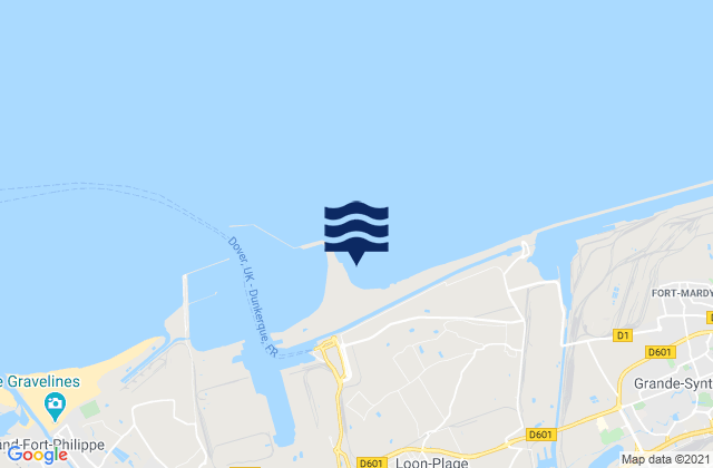 Dunkerque Ouest, France潮水