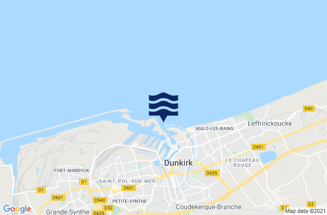 Dunkerque, France潮水