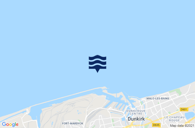 Dunkerque Port Est, France潮水