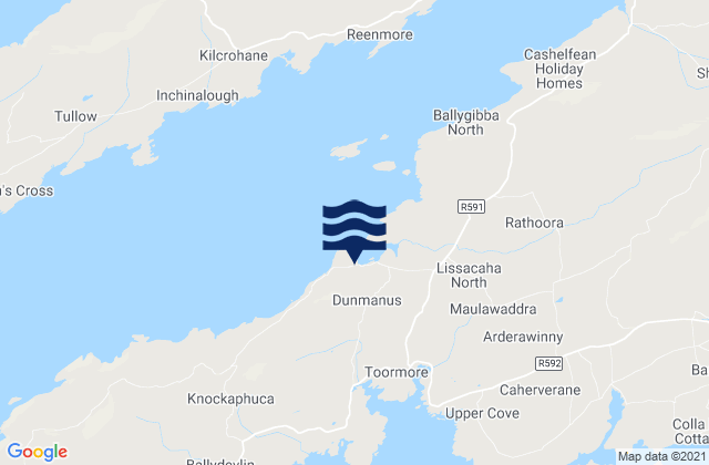 Dunmanus Harbour, Ireland潮水