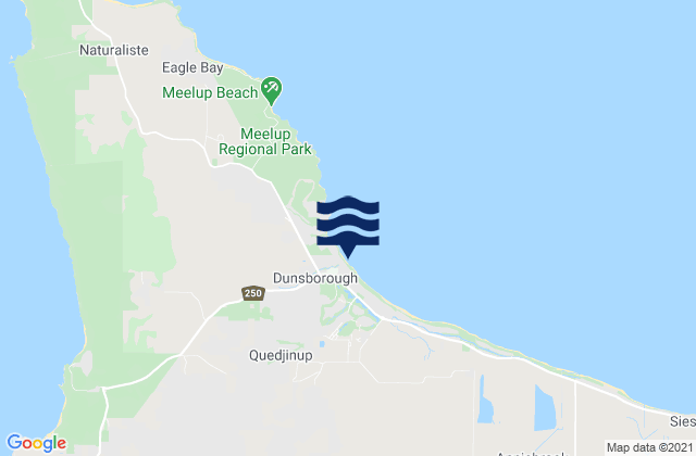 Dunsborough Beach, Australia潮水