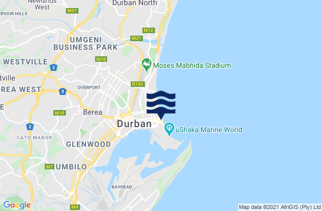 Durban, South Africa潮水