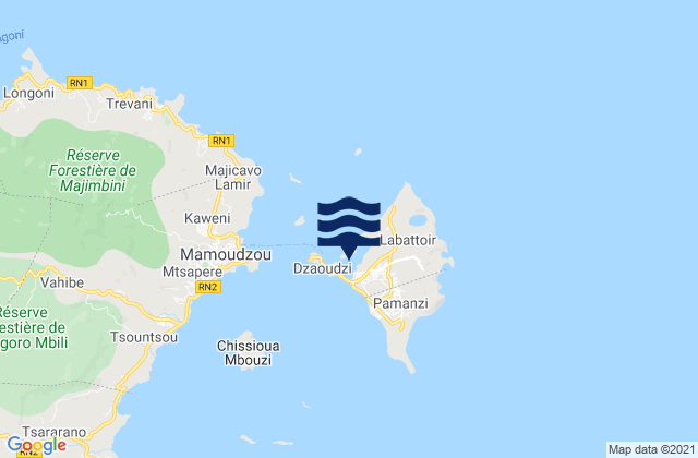 Dzaudzi (Ile Mayotte), French Southern Territories潮水