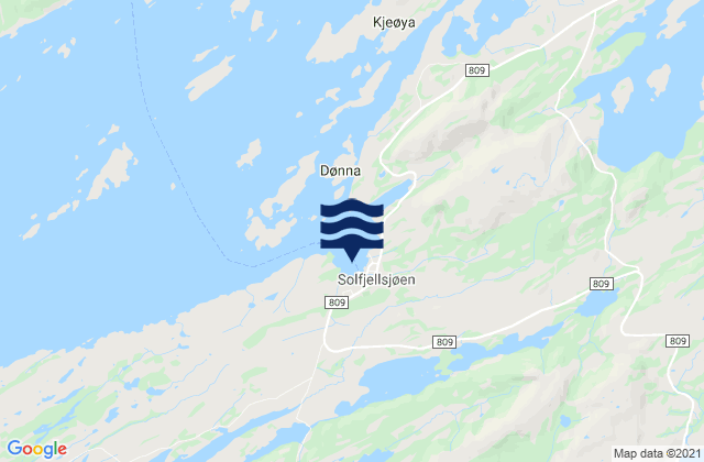 Dønna, Norway潮水