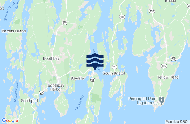 East Boothbay, United States潮水