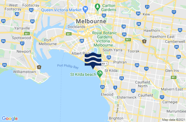 East Melbourne, Australia潮水