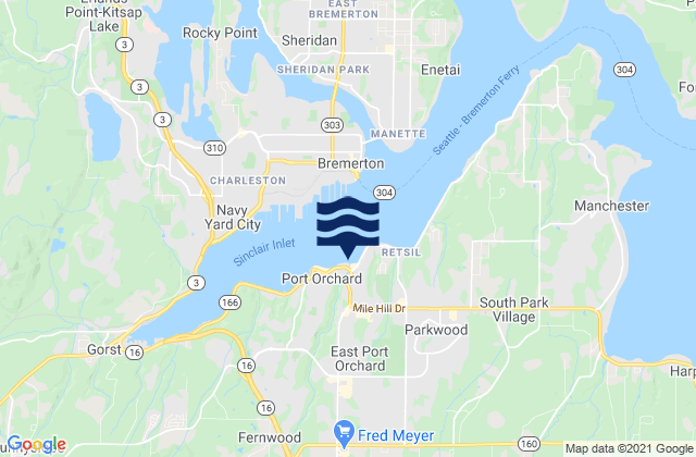 East Port Orchard, United States潮水