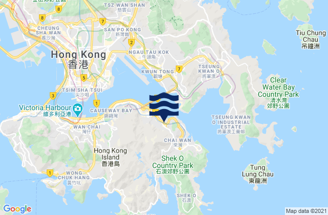 Eastern, Hong Kong潮水
