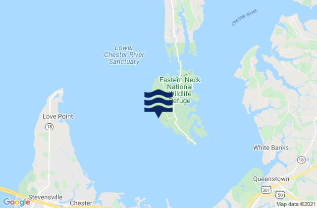 Eastern Neck Island, United States潮水