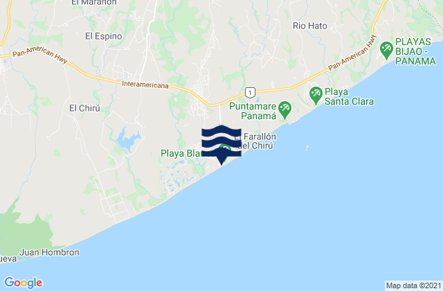 El Chirú, Panama潮水