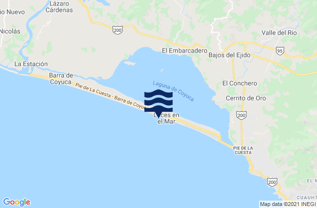El Embarcadero, Mexico潮水