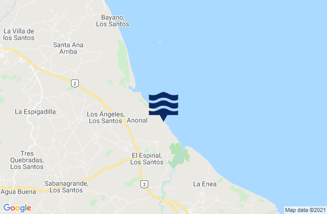 El Espinal, Panama潮水