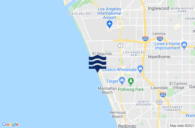 El Porto Beach, United States潮水