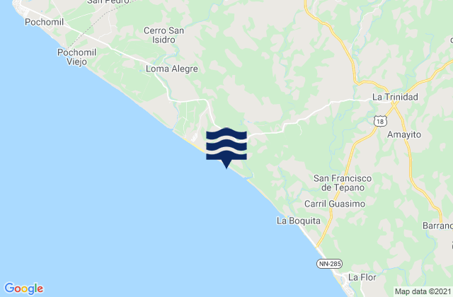 El Rosario, Nicaragua潮水