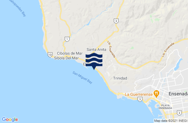 El Sauzal de Rodríguez, Mexico潮水