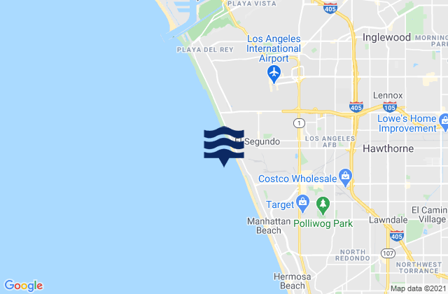 El Segundo (Santa Monica Bay), United States潮水