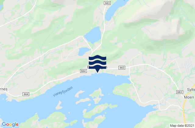 Elnesvågen, Norway潮水