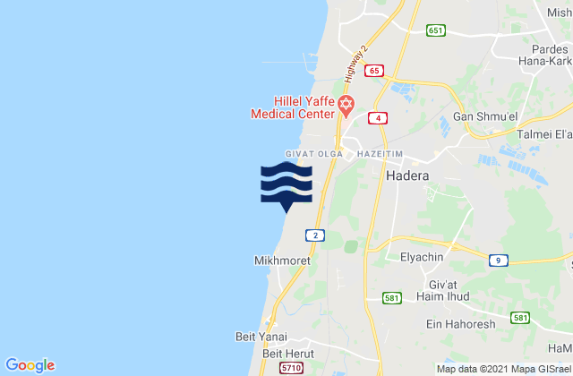 Elyakhin, Israel潮水