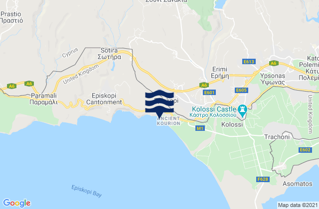 Episkopí, Cyprus潮水