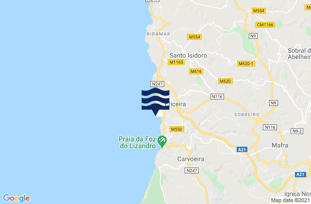 Ericeira, Portugal潮水