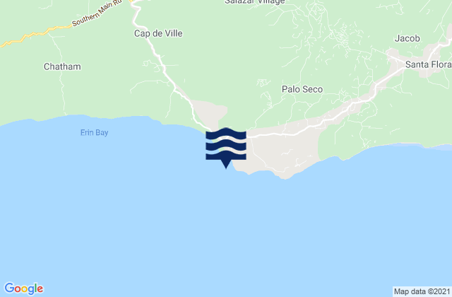 Erin Bay, Trinidad and Tobago潮水