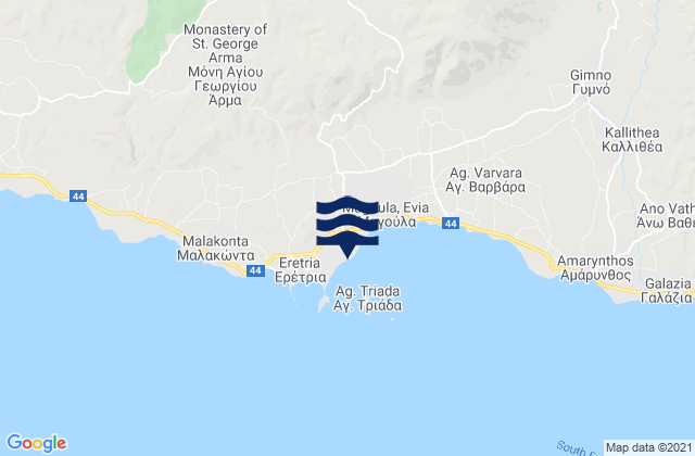 Erétria, Greece潮水
