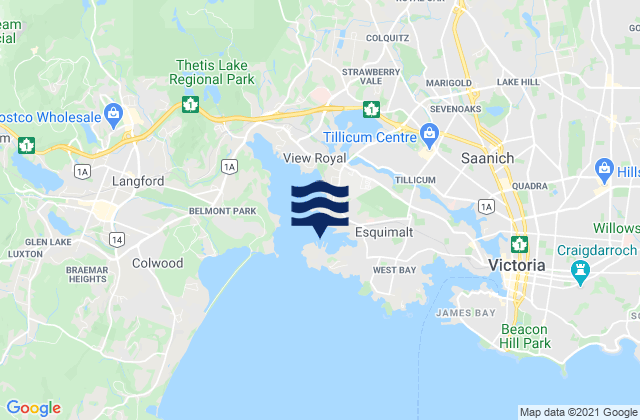 Esquimalt, Canada潮水