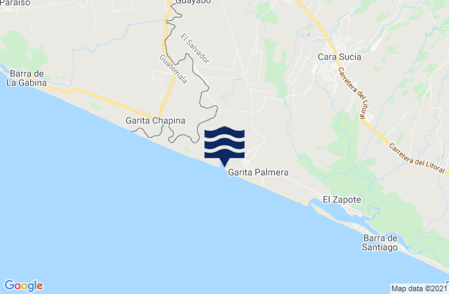 Estero Garita Palmera, El Salvador潮水