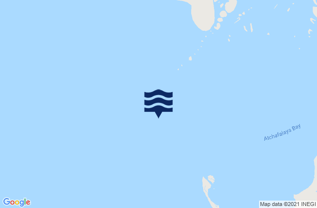 Eugene Island North of Atchafalaya Bay, United States潮水