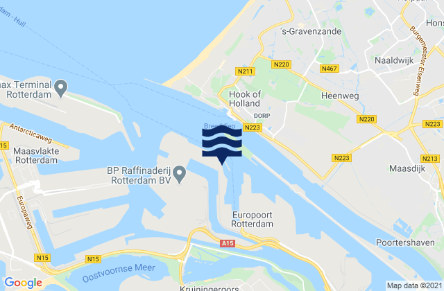 Europoort, Netherlands潮水