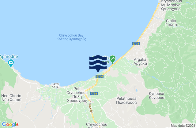 Evrétou, Cyprus潮水