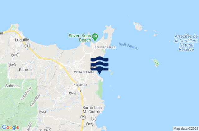 Fajardo Bay, Puerto Rico潮水