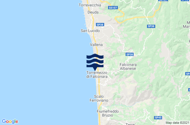 Falconara Albanese, Italy潮水