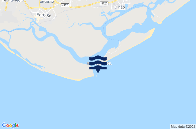 Faro-Olhao, Portugal潮水