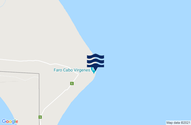 Faro Cabo Virgenes, Argentina潮水