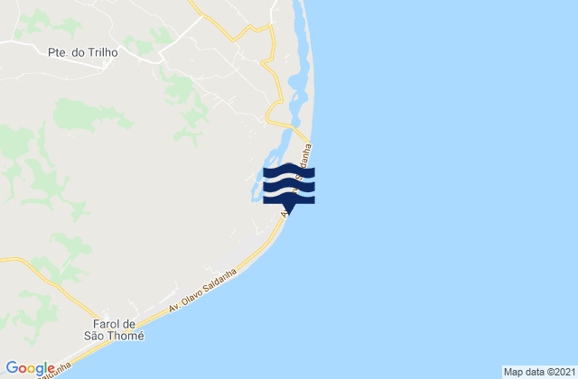 Farol de Açu, Brazil潮水