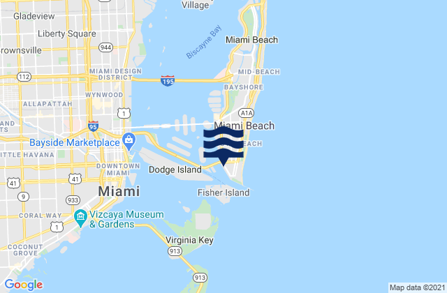 Fifth Street (Miami), United States潮水