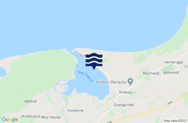 Findhorn Bay, United Kingdom潮水