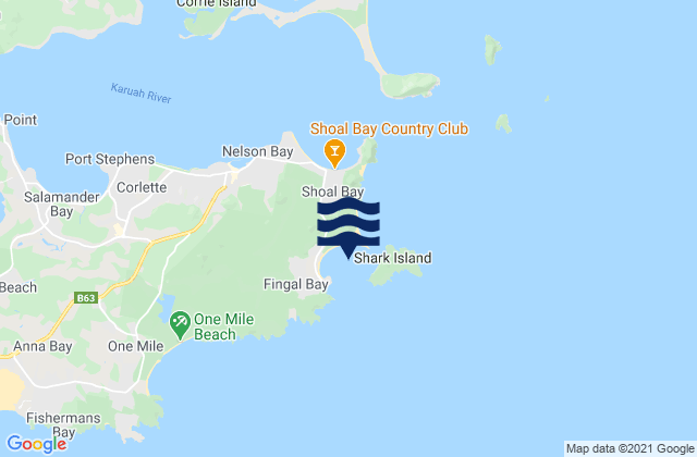 Fingal Bay, Australia潮水