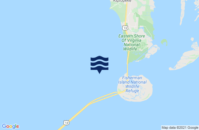 Fishermans I. 1.1 miles northwest of, United States潮水