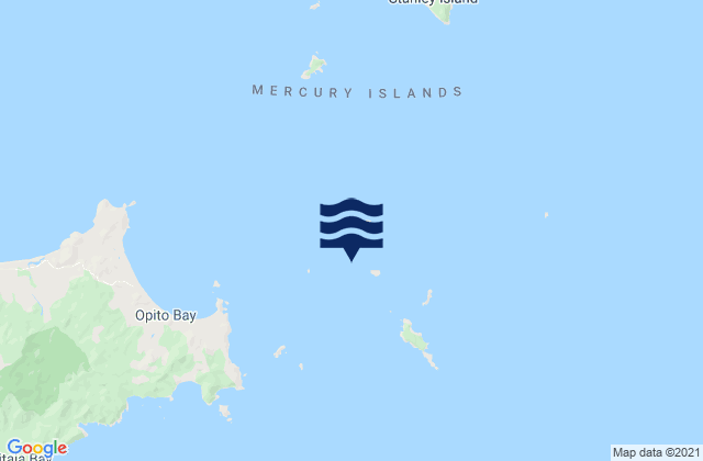 Flat Island, New Zealand潮水