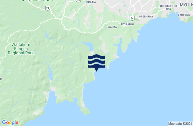 Fletcher Bay, New Zealand潮水