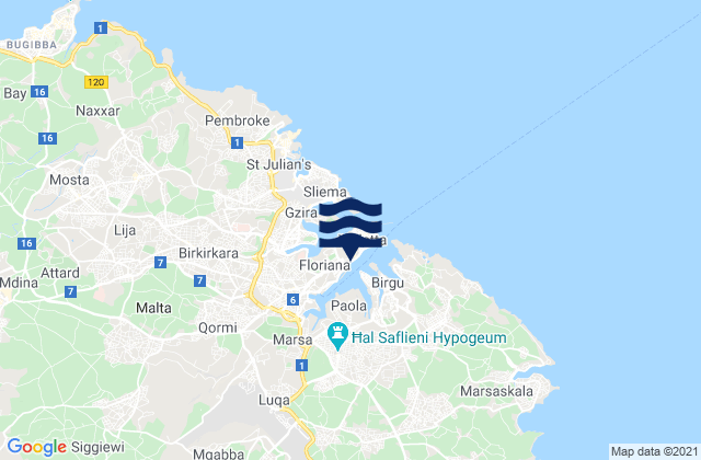 Floriana, Malta潮水