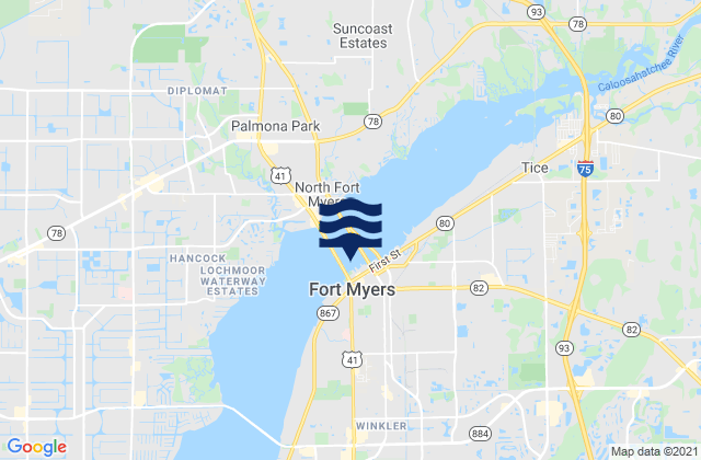 Fort Myers Caloosahatchee River, United States潮水