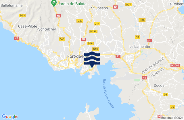 Fort de France, Martinique潮水