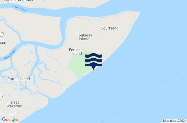 Foulness Island, United Kingdom潮水