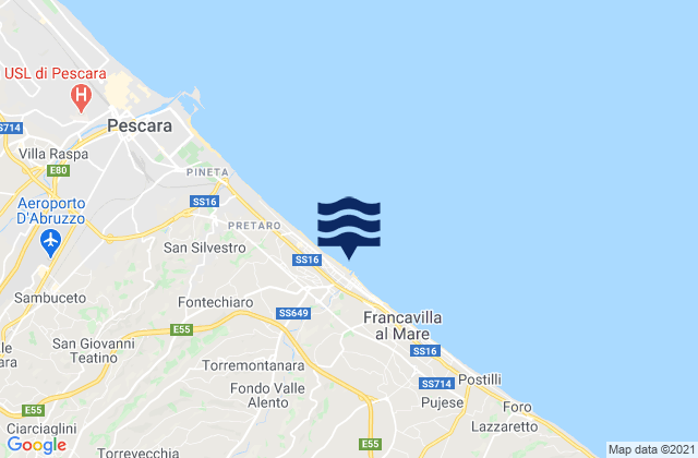 Francavilla al Mare, Italy潮水
