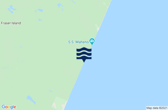 Fraser Island - Maheno Wreck, Australia潮水